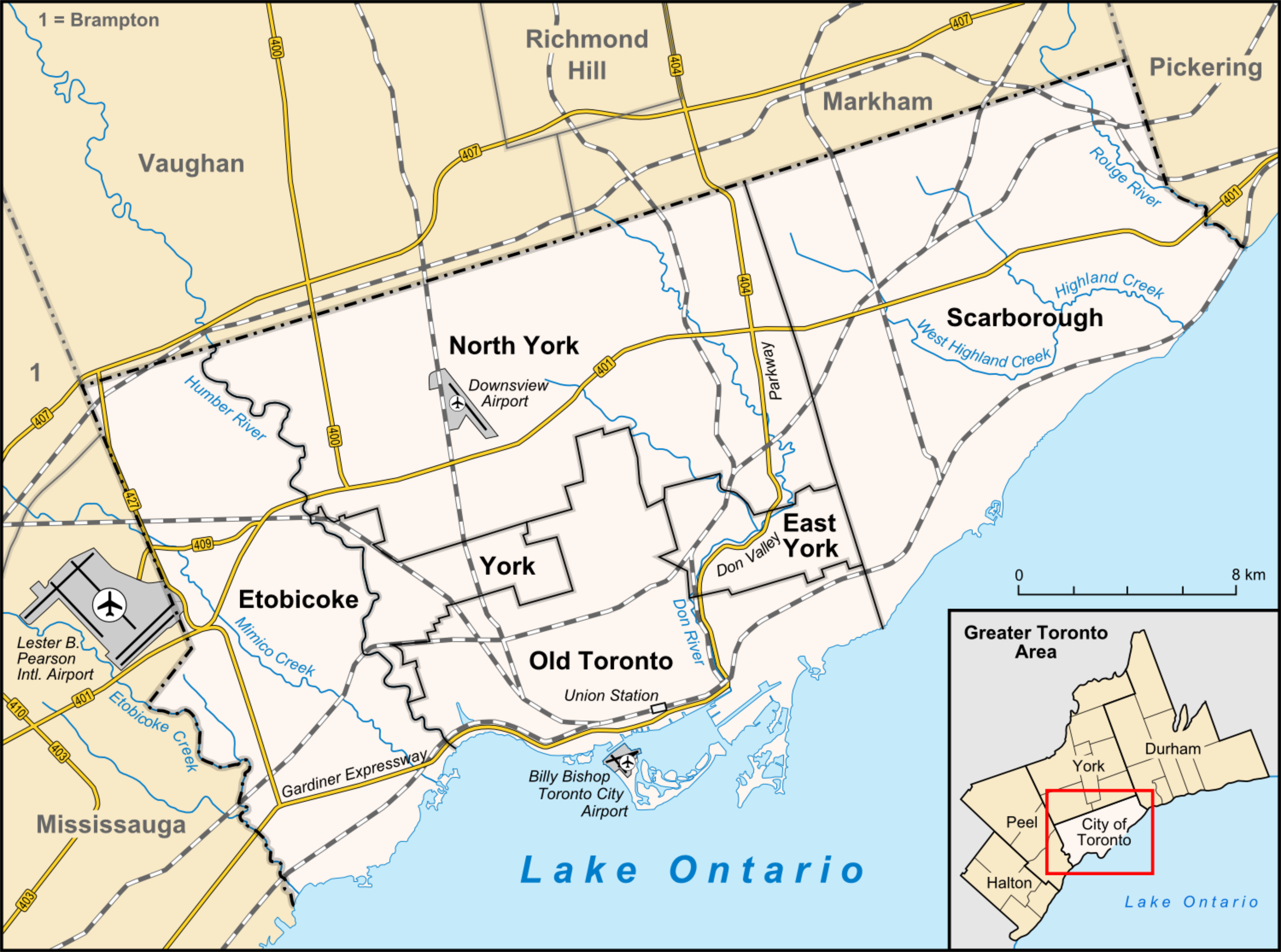 Toronto map