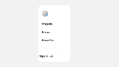 side bar navigation component