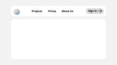 top bar layout component
