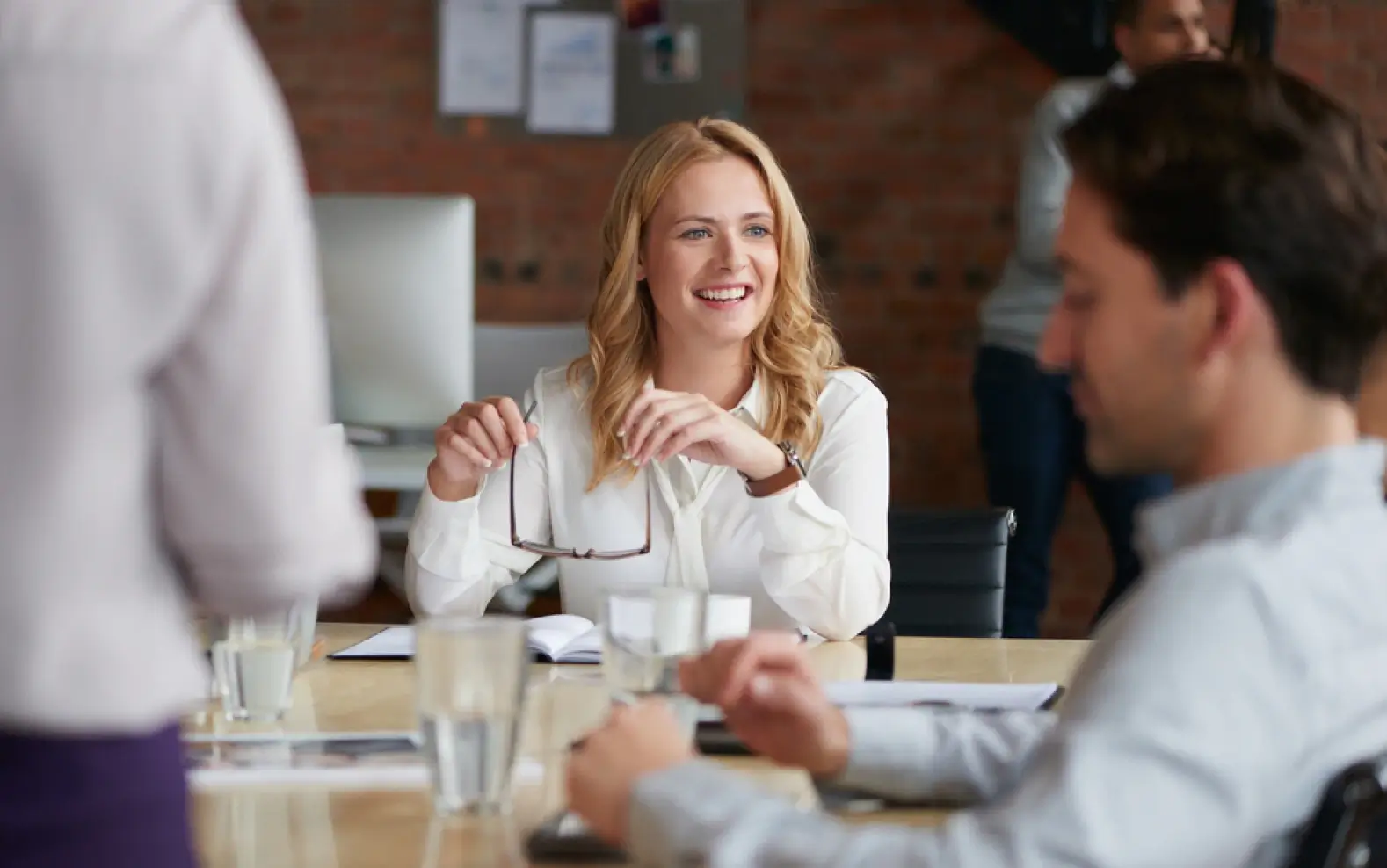 Sigrid employees working together in a conference room