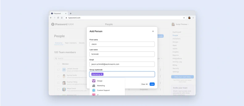 在 1Password Extended Access Management 中佈建使用者存取權限
