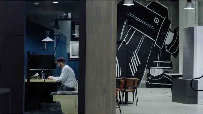 Man sitting at desk in OneMethod office