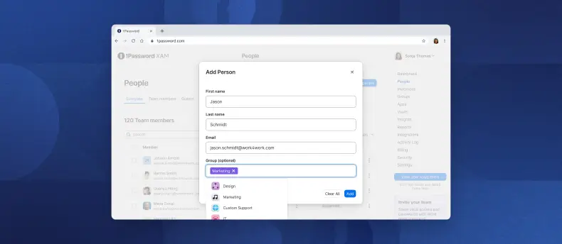 在 1Password Extended Access Management 中配置用户访问权限
