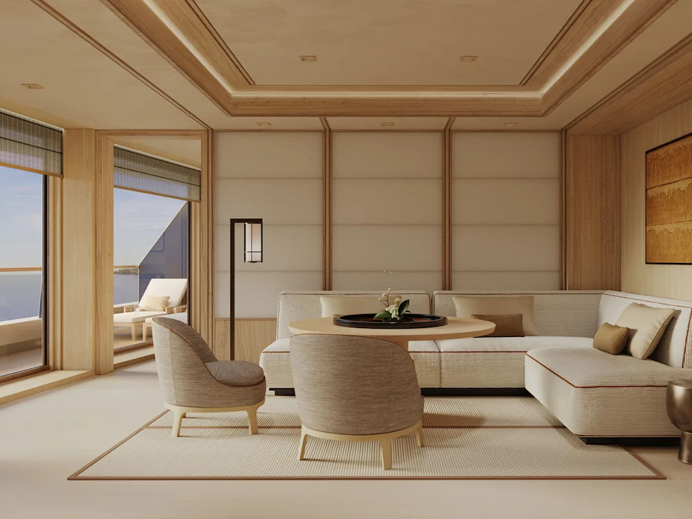 An artist's impression of a Grand Suite on Amangati