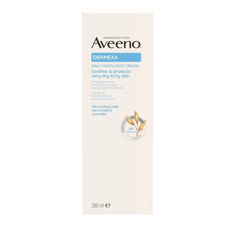 Aveeno® Dermexa Emolienční tělový krém, bez parfemace