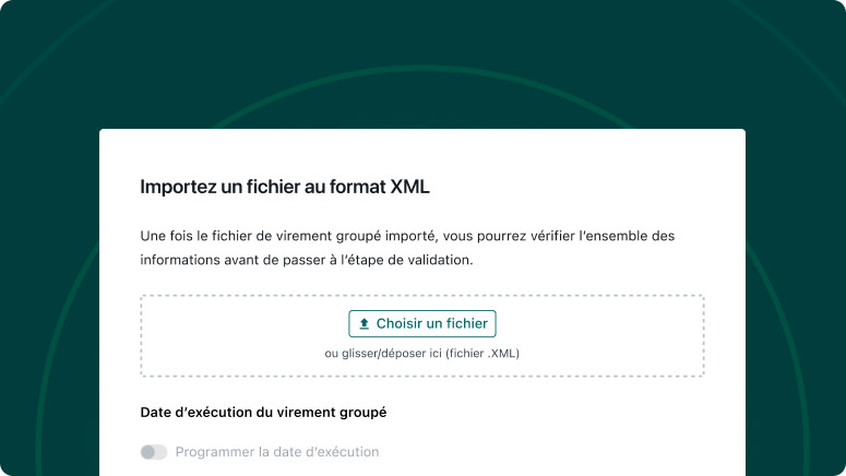 Paiement XML visuel