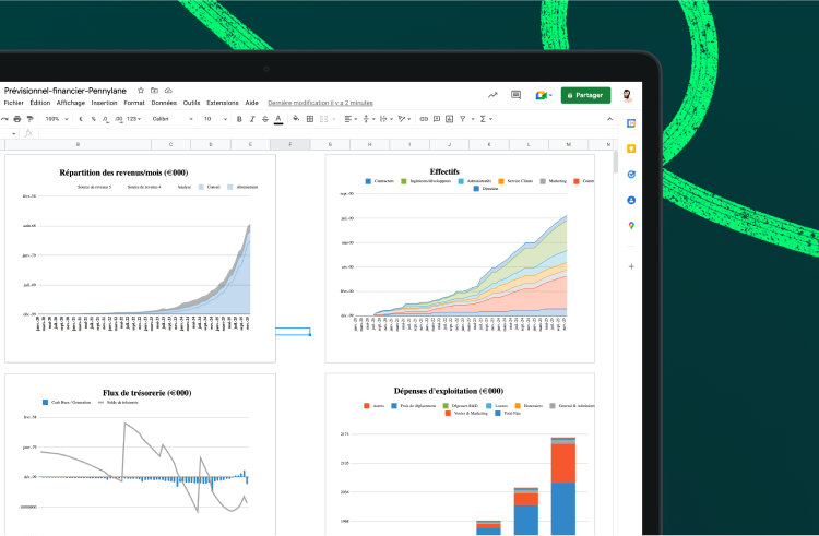 Model excel de prévisionnel financier