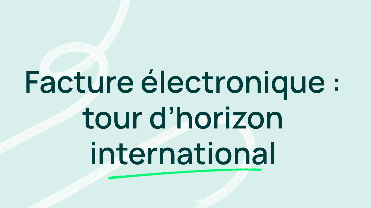 Facture electronique international