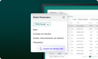 états financiers temps réel