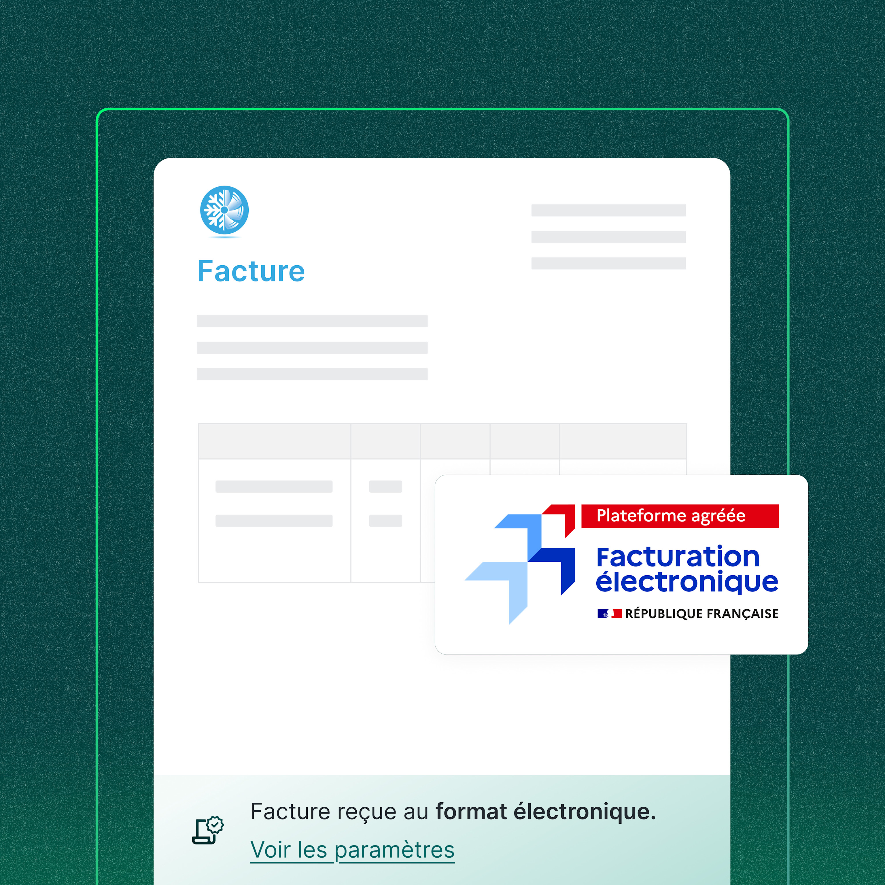 Définition facture électronique