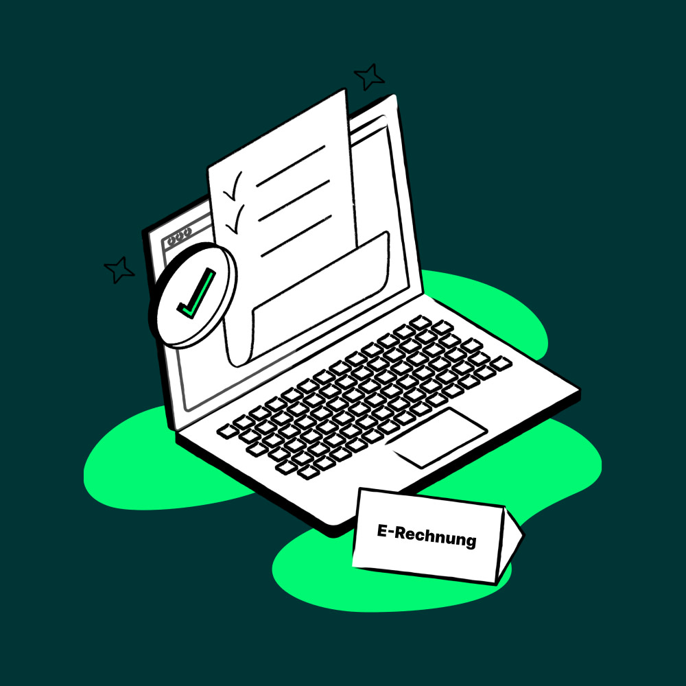 Germany, E-Rechnung Illustration