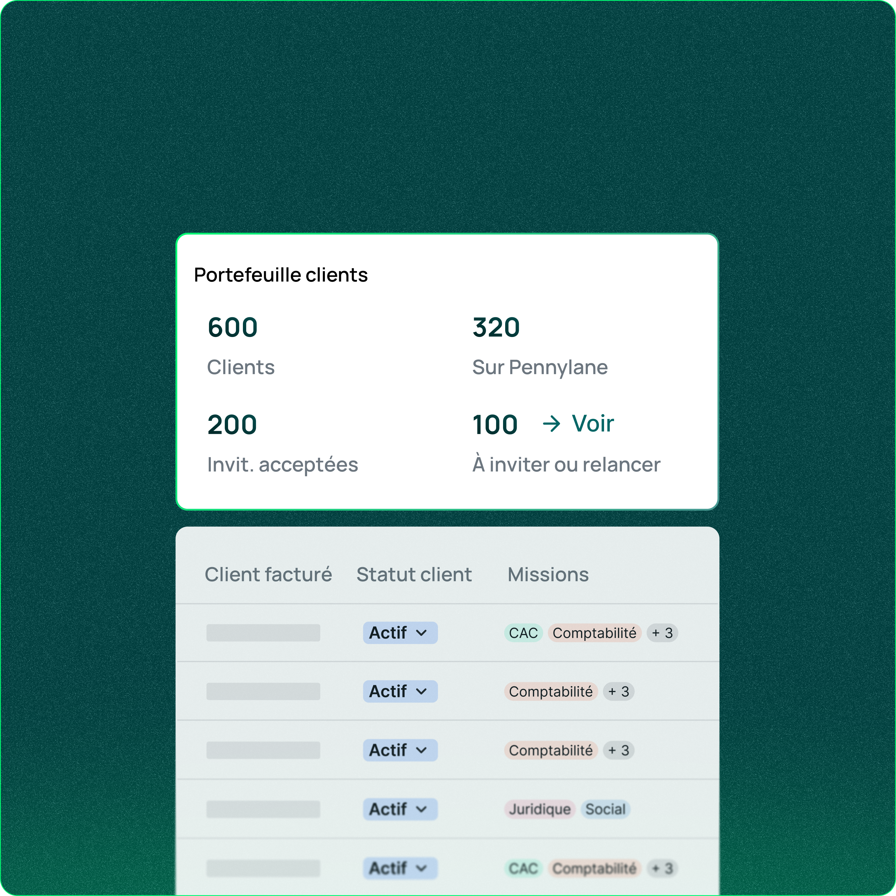 Pennylane CRM - Portefeuille