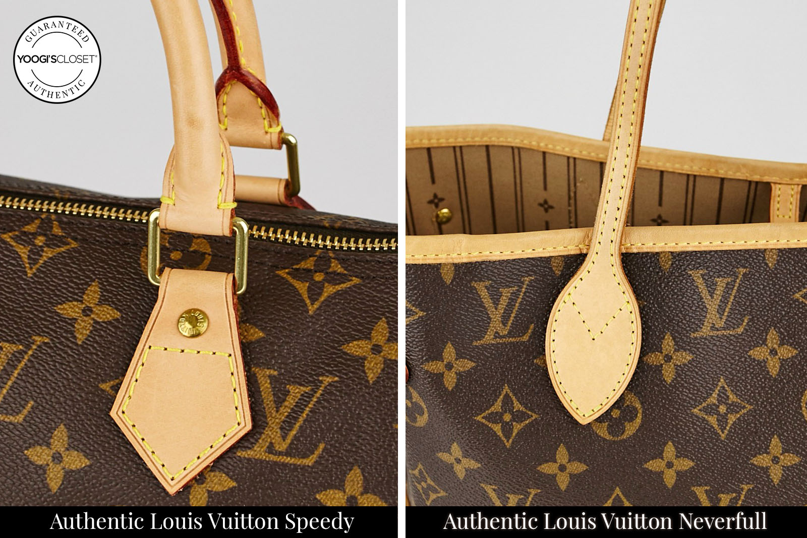 Các đường khâu trên túi của Louis Vuitton luôn nhất quán về kích thước từng đường khâu, cho dù là trên sản phẩm nào. Ảnh: lux second chance