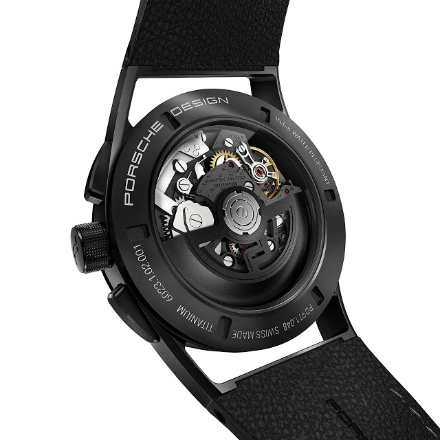 Thiết kế đồng hồ chronograph với mặt sau lộ máy, trái ngược với ba mẫu còn lại. Ảnh: Time and watches