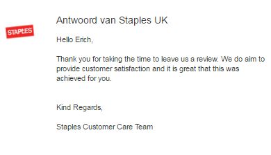 Staples reply reply