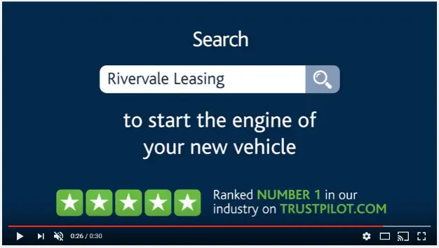 Rivervale - Trustpilot Rating on TV Advertisement