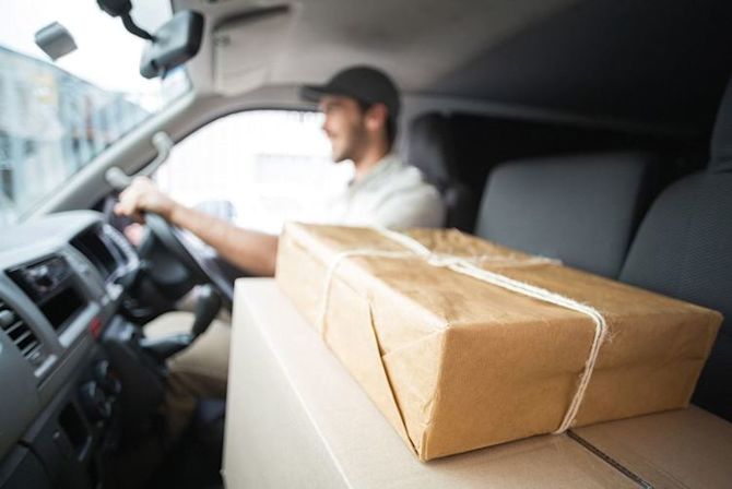 package in truck
