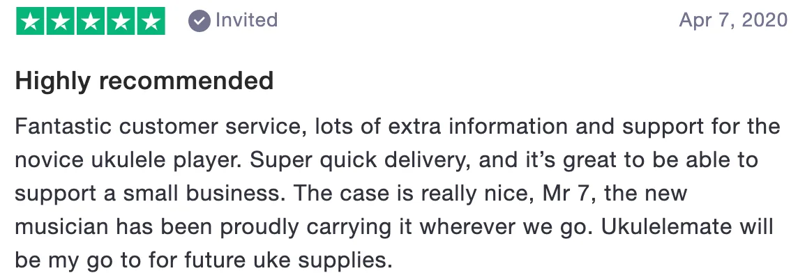 Review of UkuleleMate: Highly recommended (5 stars)