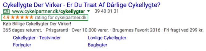 Cykelpartner Rich Snippets