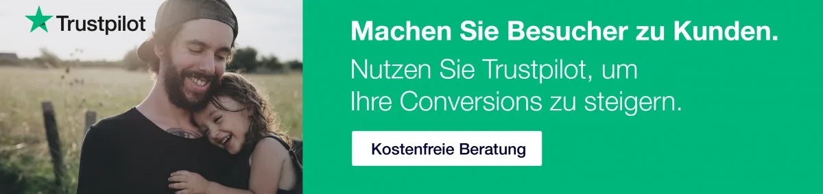 Machen Sie Besucher zu Kunden. Nutzen Sie Trustpilot, um Ihre Conversions zu steigern. Kostenfreie Beratung