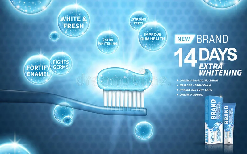 An example of mass marketing advertising: toothpaste advert