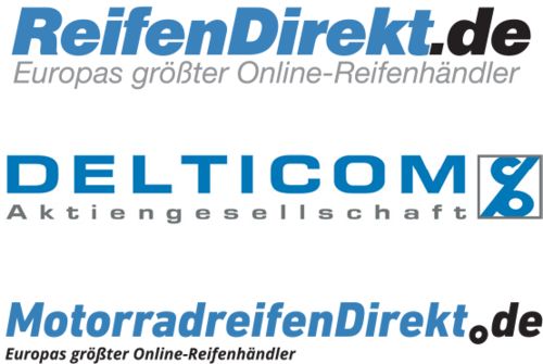 Logos+von+ReifenDirekt.de,+Delticom,+MotorradreifenDirekt