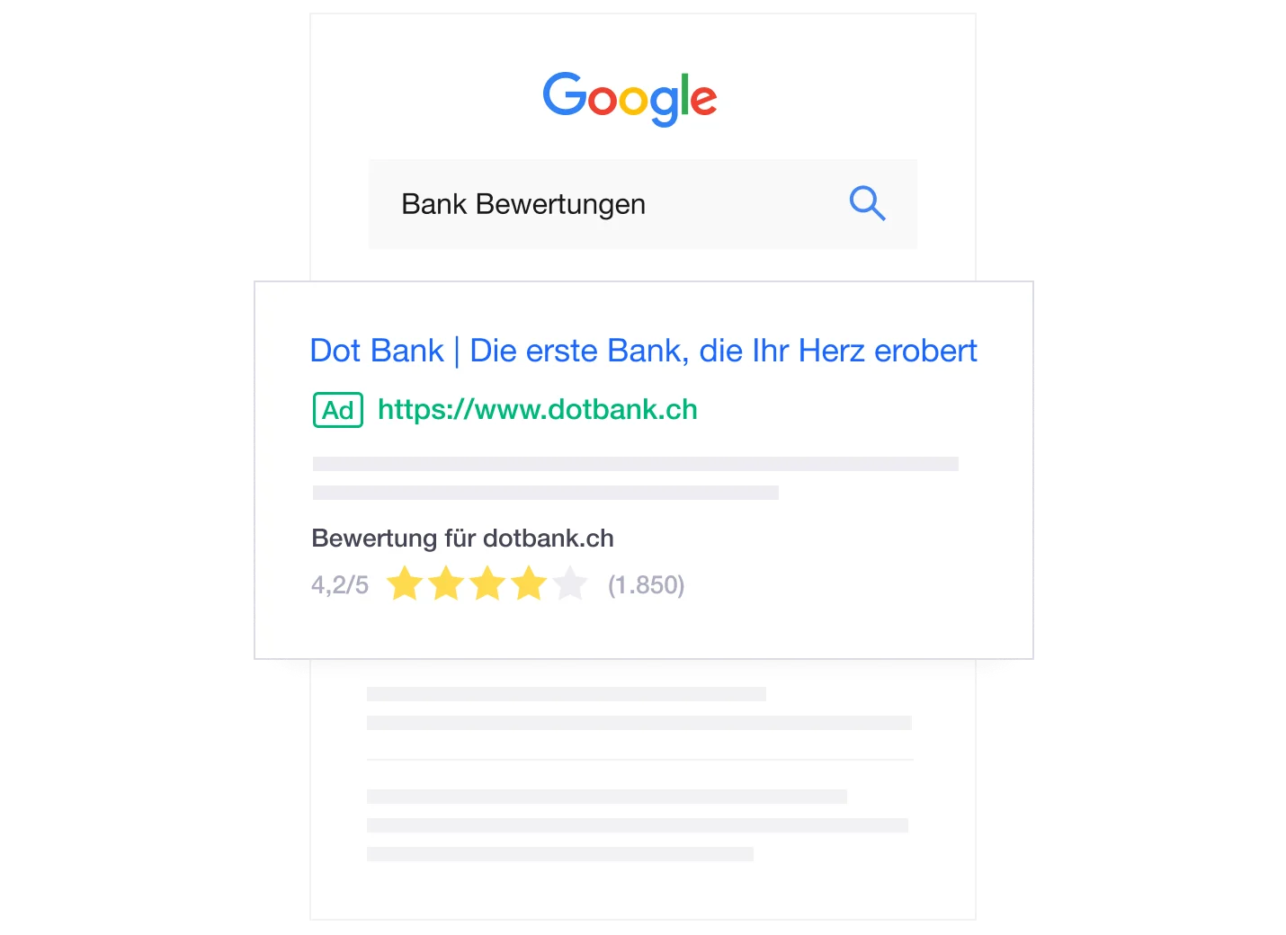 Illustration of how Trustpilot reviews can give you Google Seller Ratings DE - Google Seller Ratings