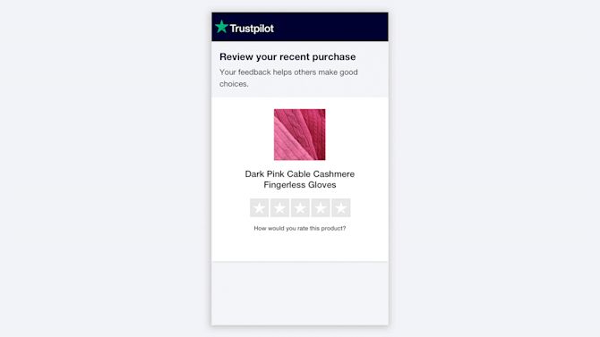 With Trustpilot Product Reviews shoppers can upload images of their purchase to create compelling user-generated content Full Release-GIF-2 final