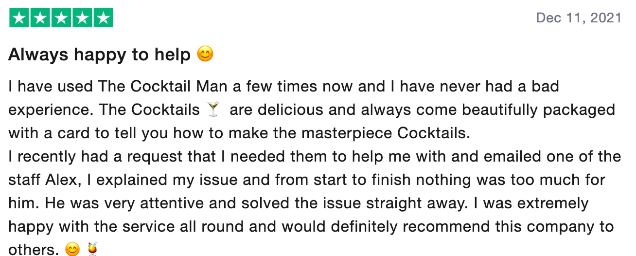 Review of The Cocktail Man