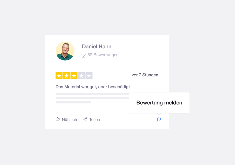 DE - Flag and report reviews