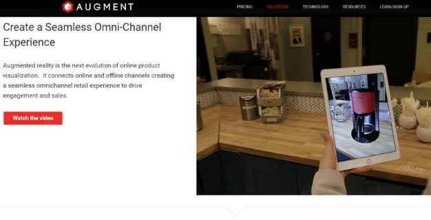 Beispiel für Augmented Reality mit Augment: Passt diese Kaffeemaschine in unsere Küche? Beispiel für Augmented Reality mit Augment: Passt diese Kaffeemaschine in unsere Küche?