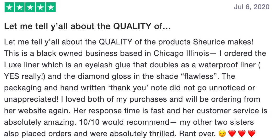 Review of fleekyfriday: Let me tell y'all about the QUALITY of... (5 stars)