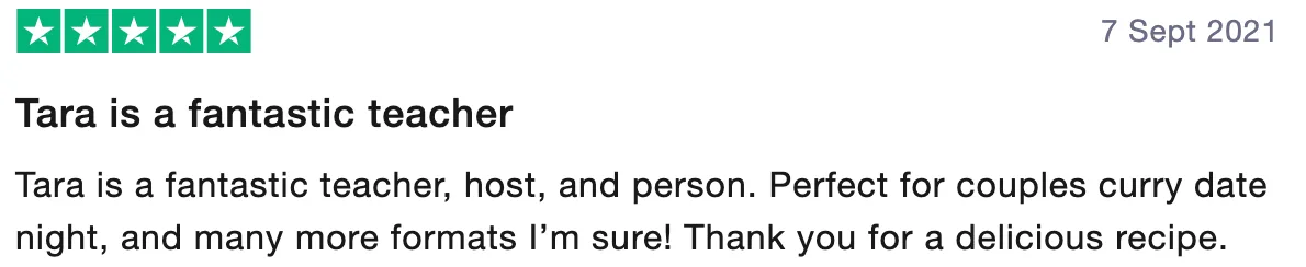 Review of Tara Cookery