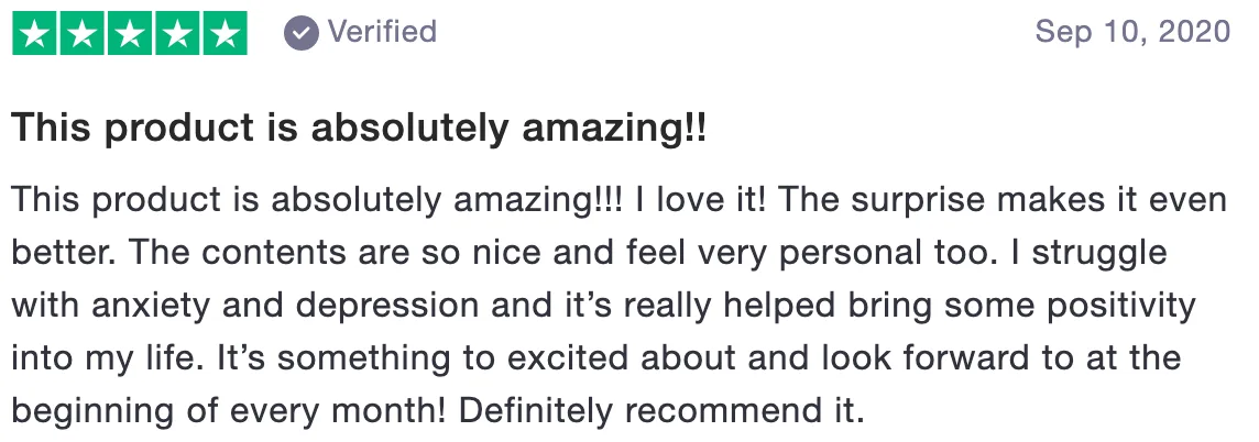Review of Thepositivitypackage: This product is absolutely amazing!! (5 stars)