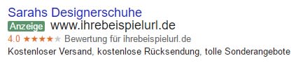 Verkäuferbewertung von Google Verkäuferbewertung von Google