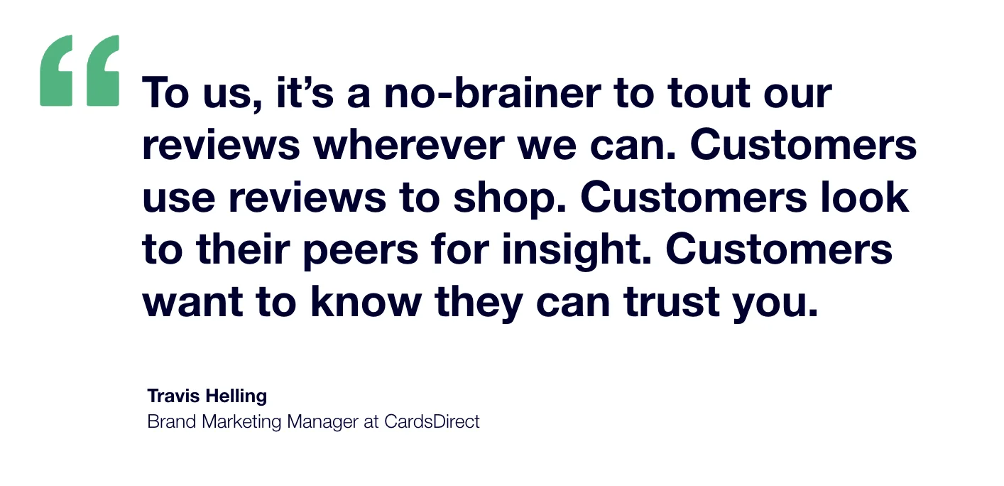 CardsDirect x Trustpilot Testimonial - Travis Helling Brand Marketing Manager