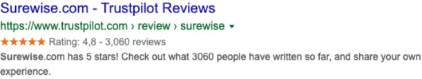 Trustpilot profile pages still have review snippet stars Trustpilot profile pages still have review snippet stars