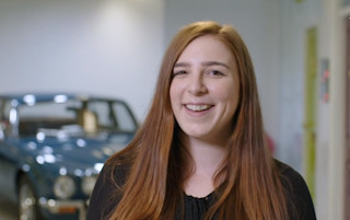 Woman in front of a car auto trader online reviews trustpilot case study