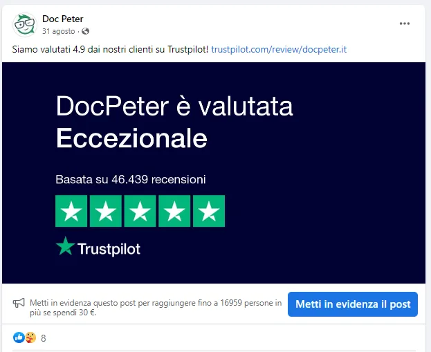 I post di DocPeter.it su Facebook