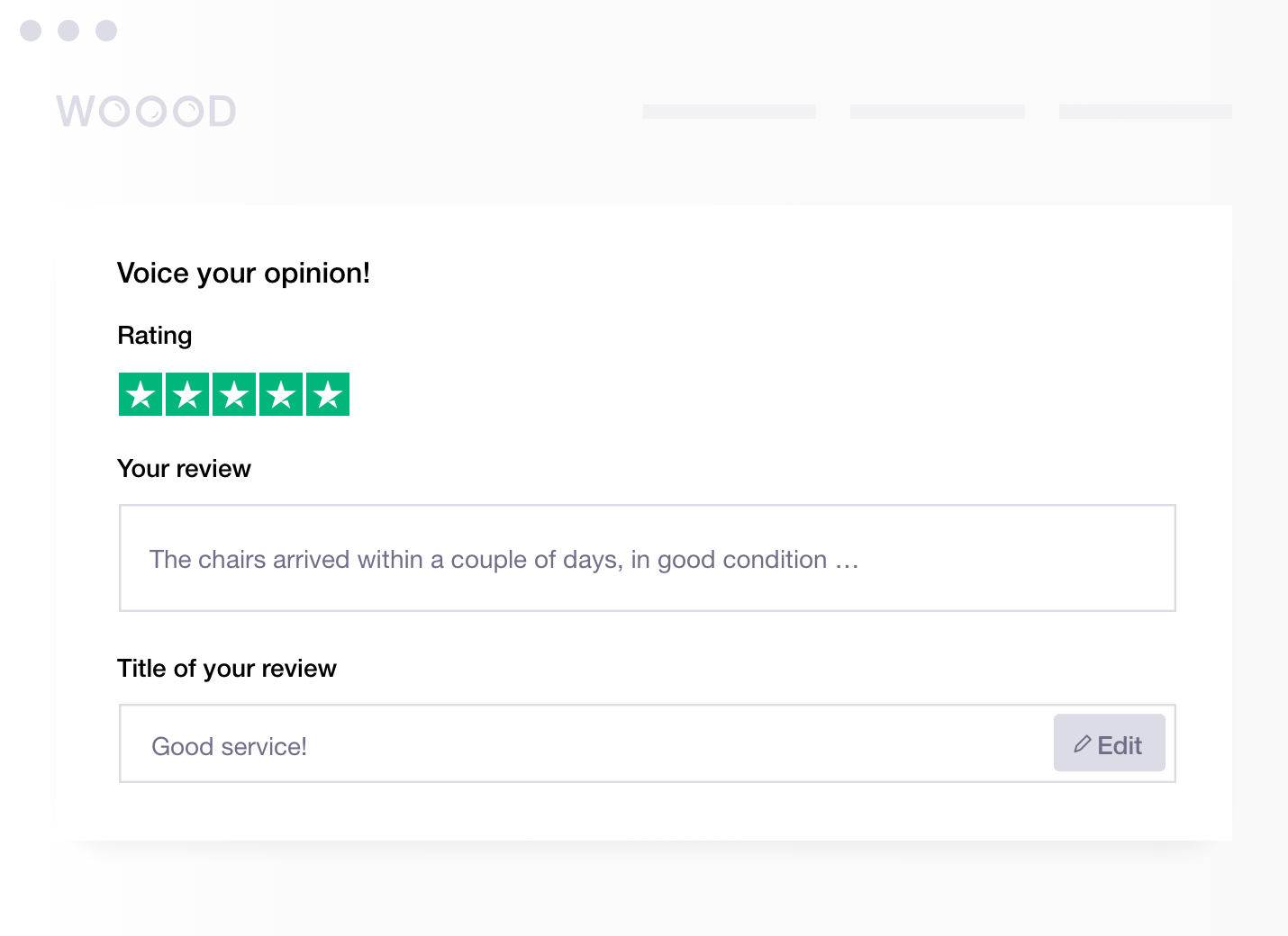Trustpilot Embedded Review Form