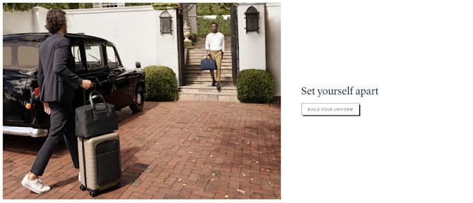 Set yourself apart Away Travel Product Photography