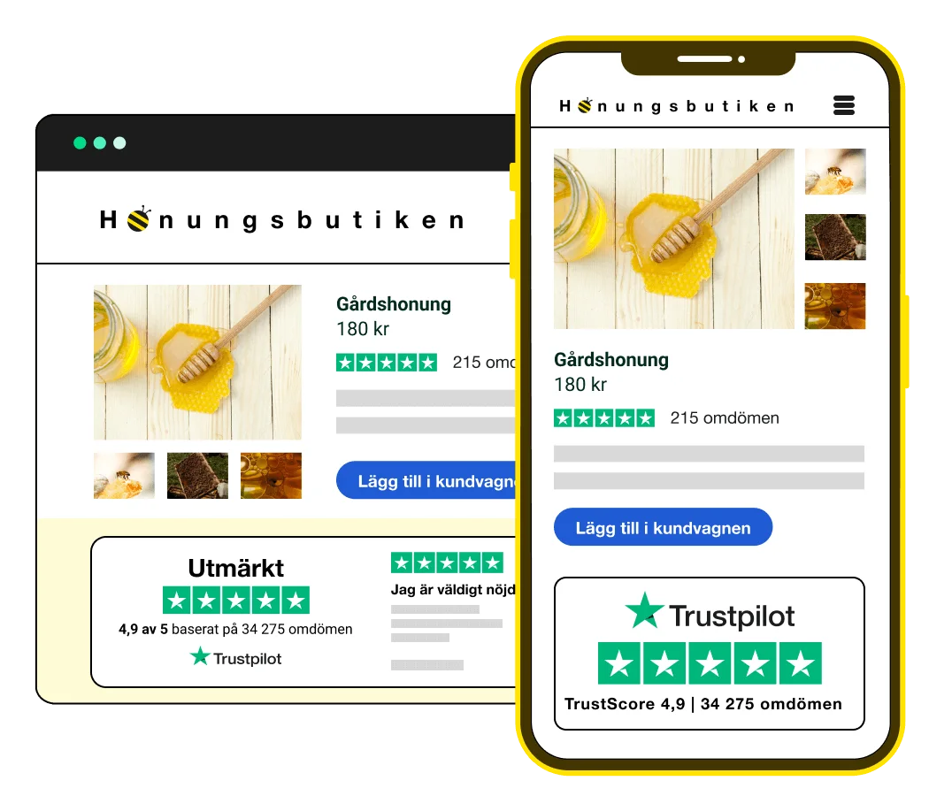 1-Turn browsers into buyers - Product reviews page - Swedish