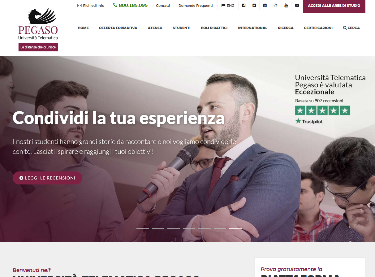 Unipegaso - Homepage