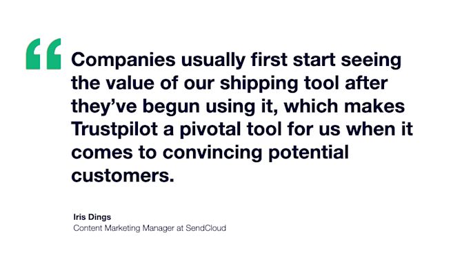 SendCloud quote social proof