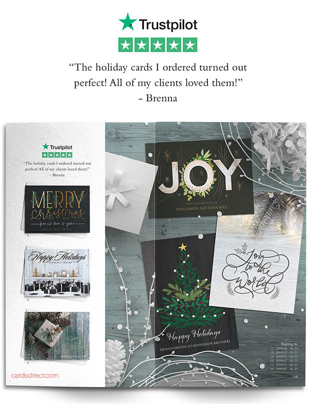 CardsDirect uses Trustpilot reviews in direct mail