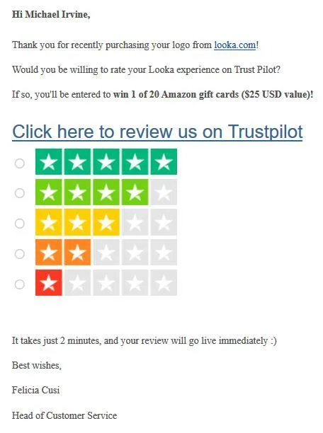 Looka Review Invitation Best Practices