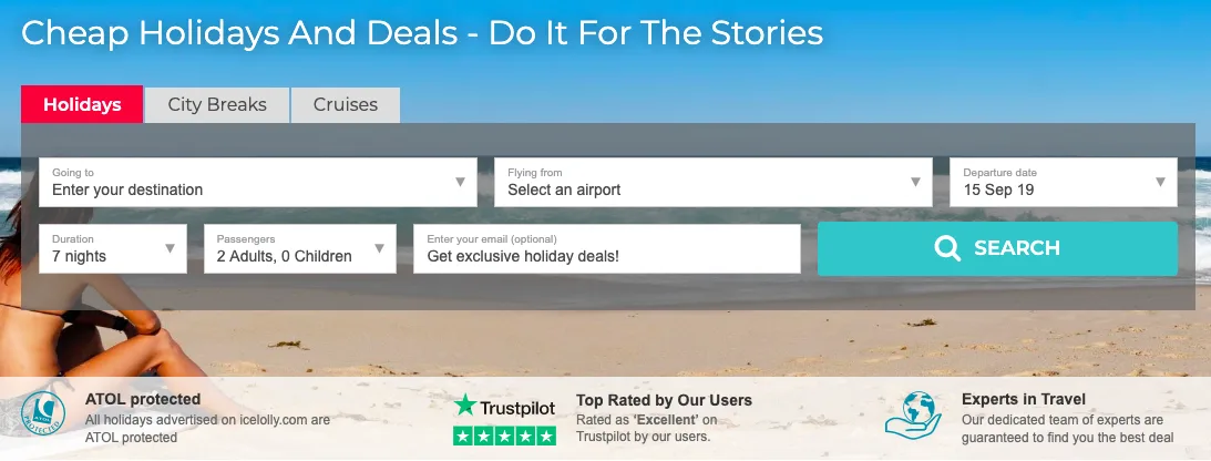 icelolly showcases trustpilot reviews to increase conversions