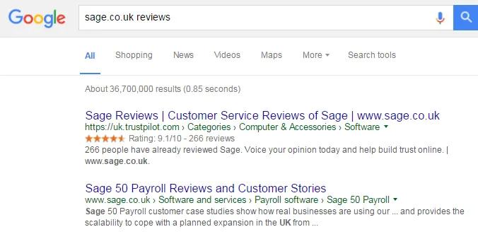 Google search results for Saga