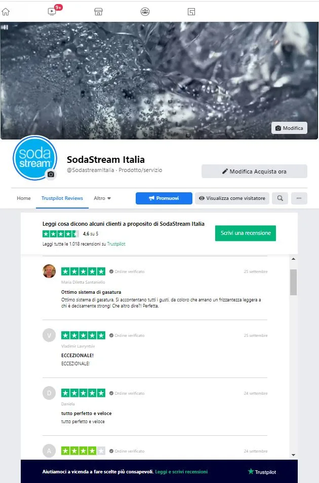 SodaStream on Facebook