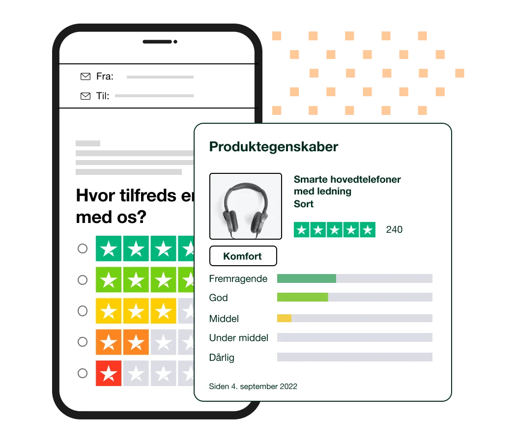 Features page: product reviews - left right 4 3-Discover which products work and why - Product reviews page - Danish